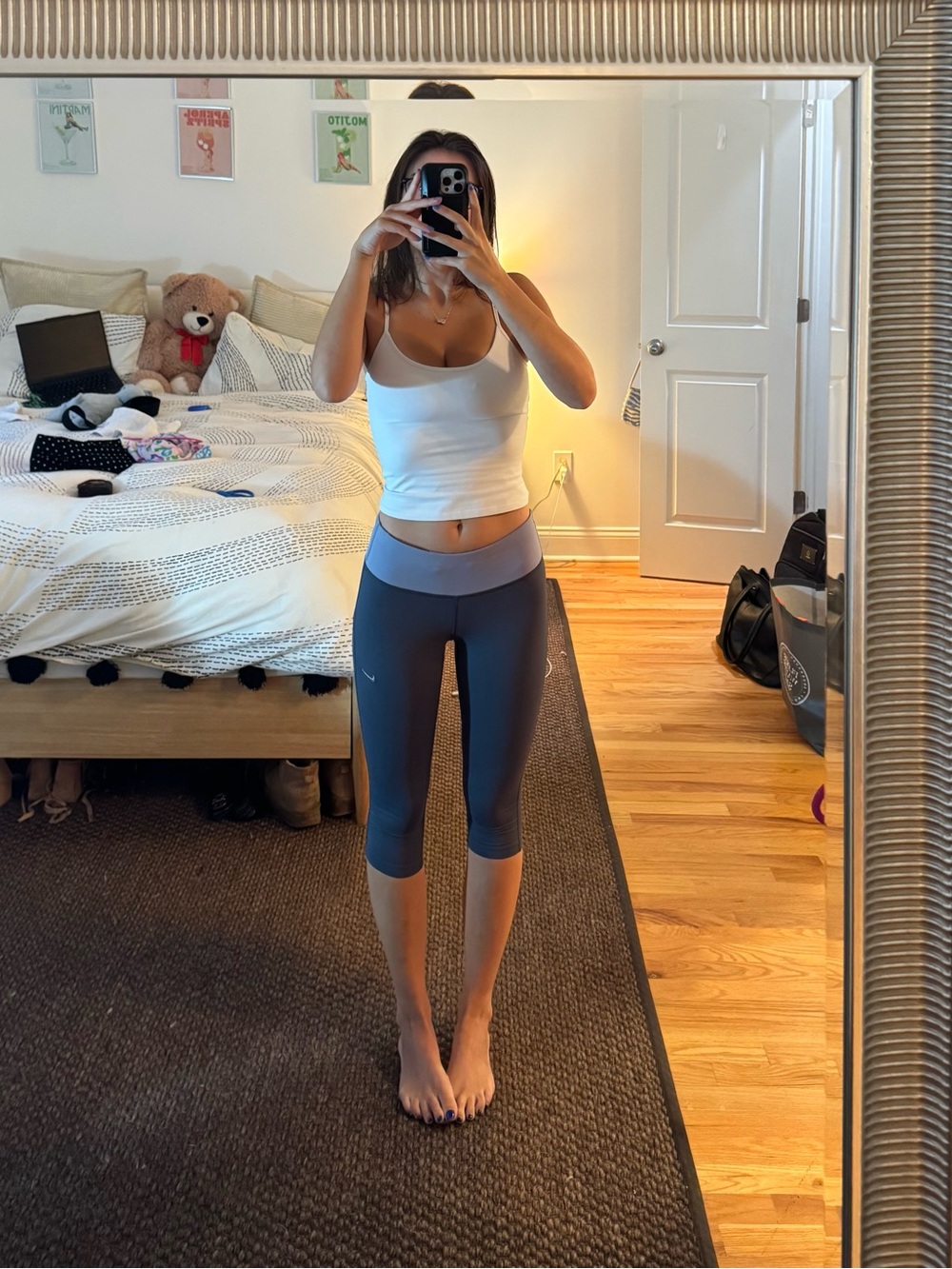 Nike Dri-FIT Y2K Two Tone Capri Leggings XS